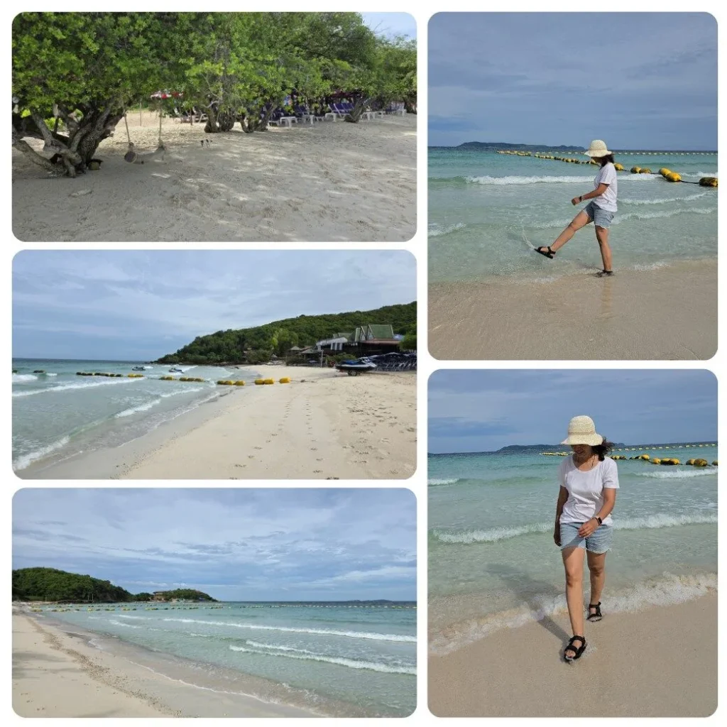 หาดเทียน เกาะล้าน น้ำใส หาดสวย พร้อมเซเลป “น้องห่าน”