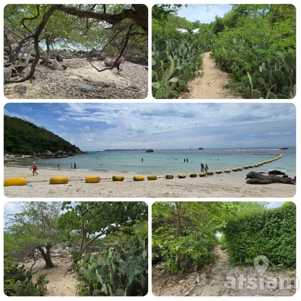 หาดตา-ยาย เกาะล้าน ชายหาดเงียบสงบกับมุมลับริมทะเล