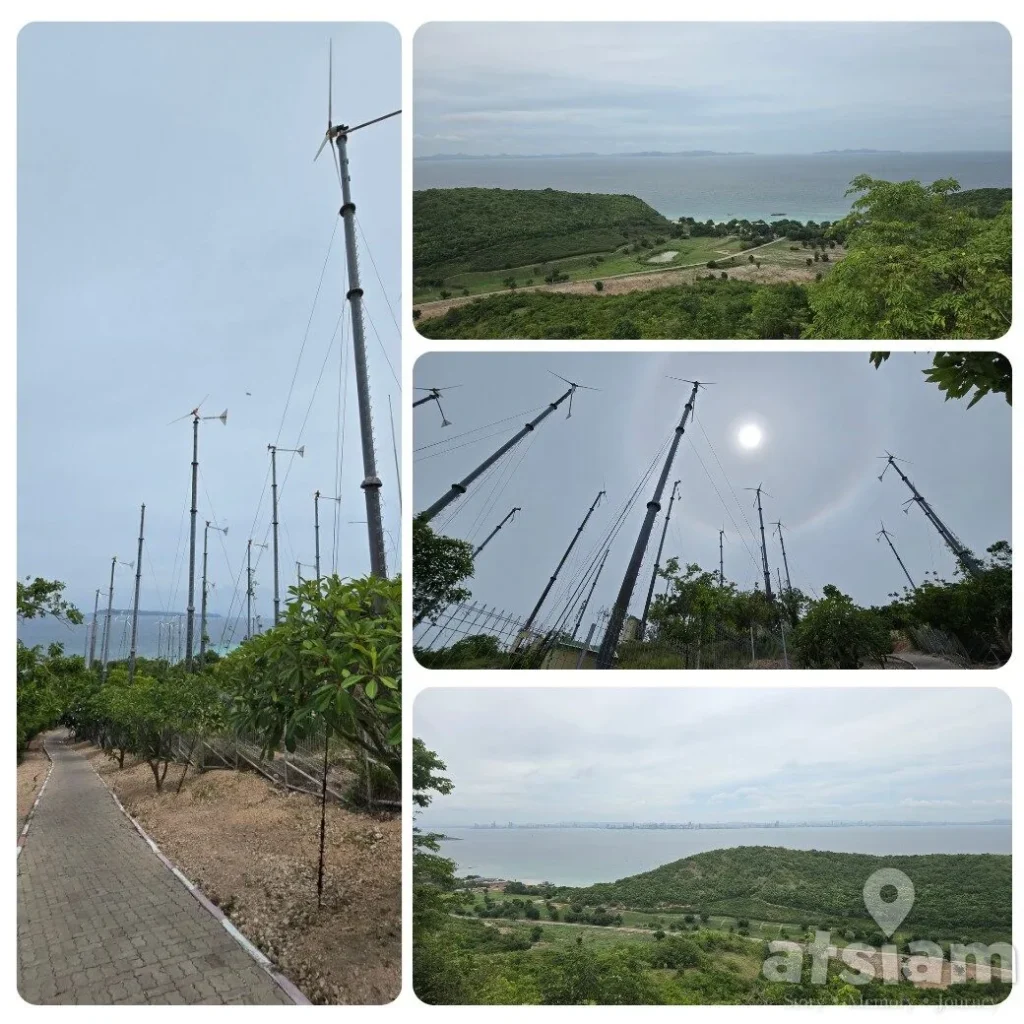 จุดชมวิวกังหันลม เกาะล้าน วิวทะเล 360 องศา