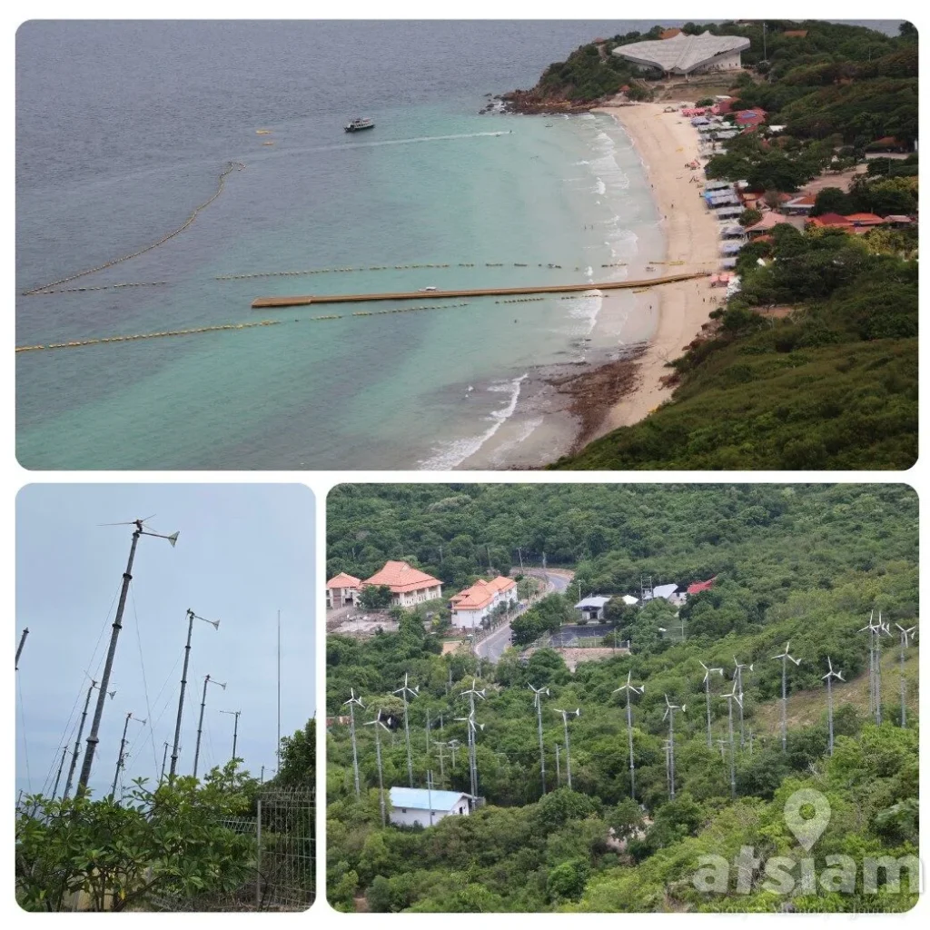 จุดชมวิวกังหันลม เกาะล้าน วิวทะเล 360 องศา