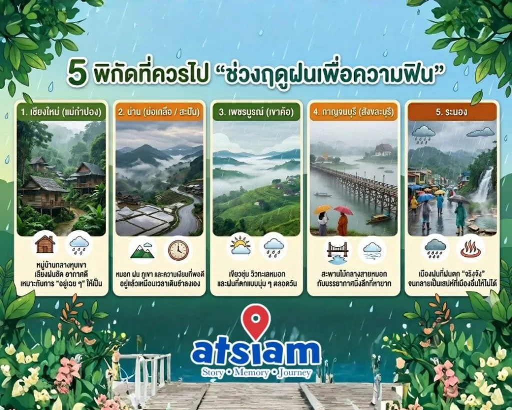 5 พิกัด Green Magic ความสวยที่มีแค่หน้าฝนเท่านั้น