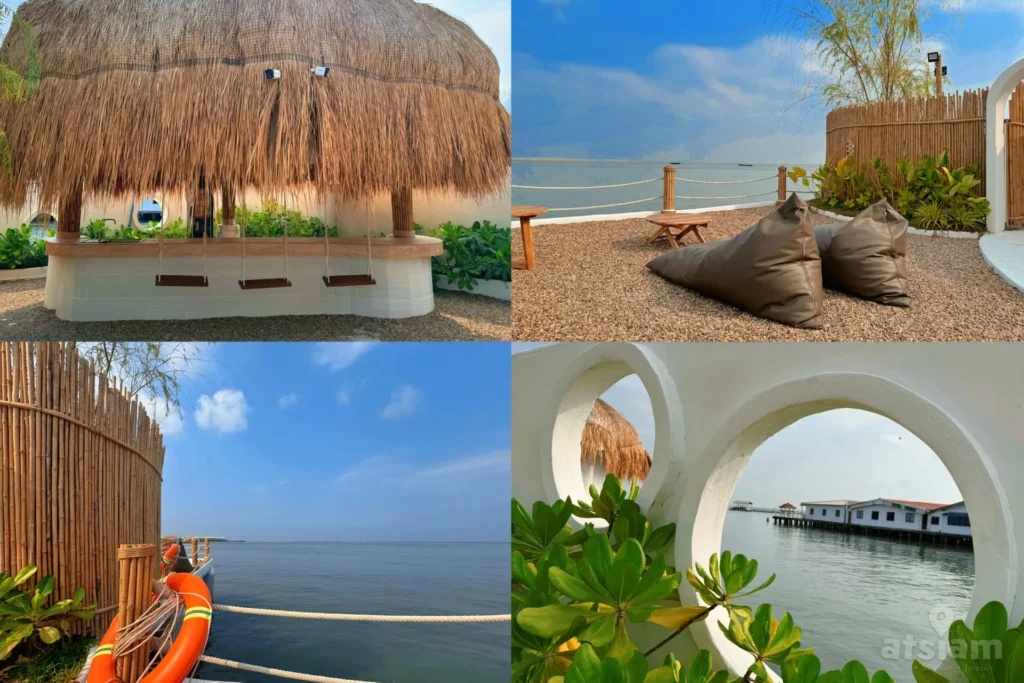 วิว บรรยากาศภายในโรงแรม The Sea House อ่างศิลา ที่พักอ่างศิลาติดทะเล