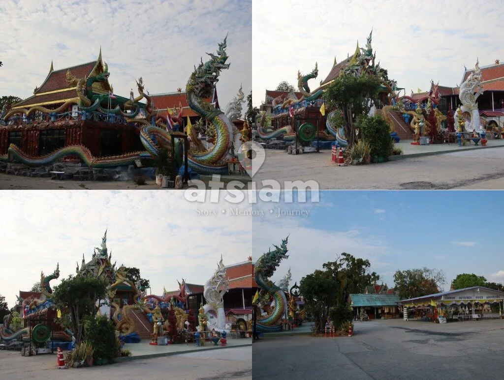 วัดมุจลินทร์ ลพบุรี - ยลโฉมพระอุโบสถลอยน้ำและวิจิตรประติมากรรมพญานาคแห่งท่าวุ้ง
