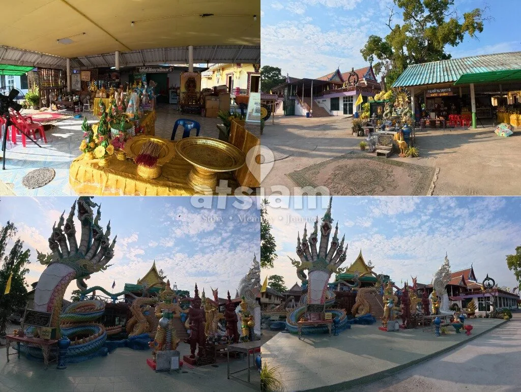 วัดมุจลินทร์ ลพบุรี - ยลโฉมพระอุโบสถลอยน้ำและวิจิตรประติมากรรมพญานาคแห่งท่าวุ้ง
