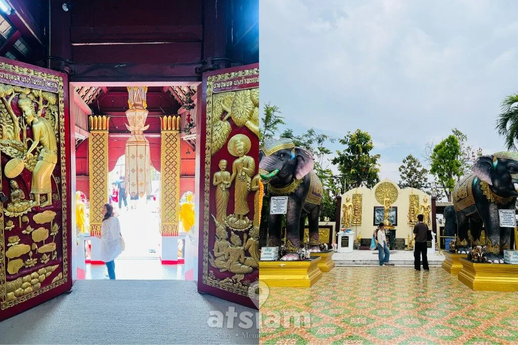 วัดพระธาตุดอยคำ เชียงใหม่ ขอพรหลวงพ่อทันใจ แก้บนพวงมาลัยดอกมะลิ ศรัทธาไม่ขาดสาย