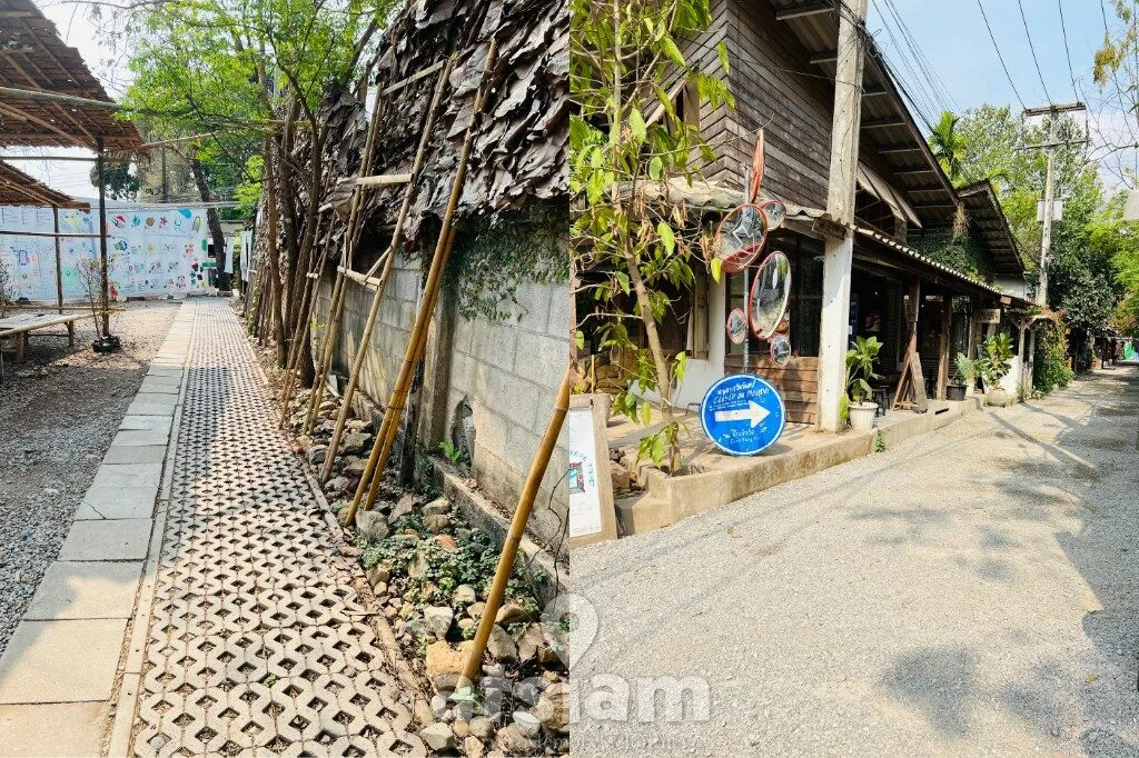 บ้านข้างวัด เชียงใหม่ เดินชิลในหมู่บ้านศิลปะ จิบกาแฟ กินเพลิน ถ่ายรูปอบอุ่นทุกมุม