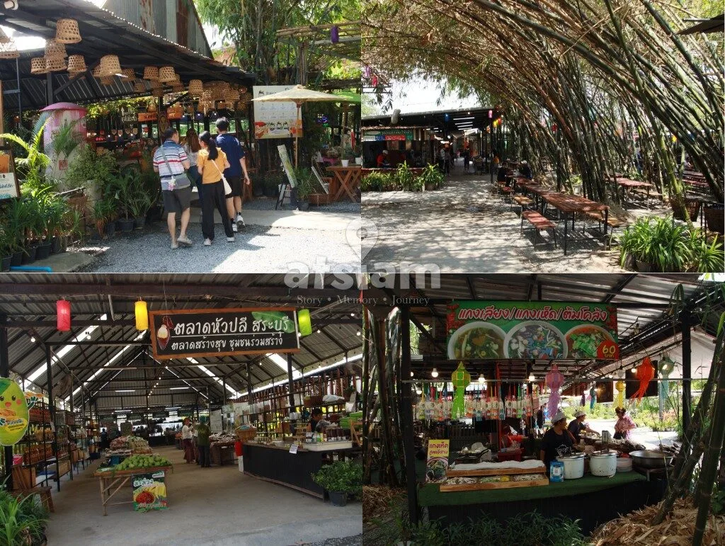 ตลาดหัวปลี สระบุรี ที่เที่ยววิถีชุมชน กินอร่อย เดินเพลิน ท่ามกลางเสน่ห์บ้านสวนแท้ๆ